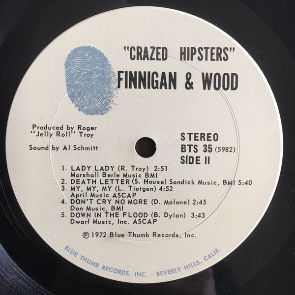 Finnigan And Wood – Crazed Hipsters LP vinyl record, image 4 of 5