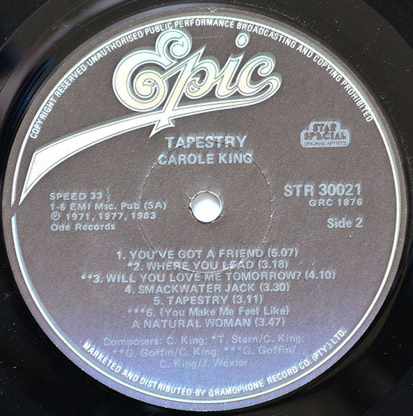 Carole King – Tapestry LP vinyl record, image 4 of 4
