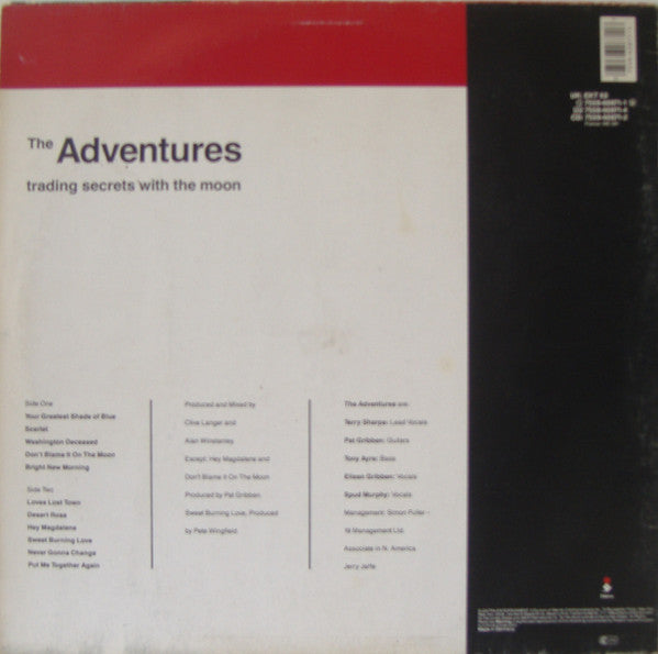 The Adventures – Trading Secrets With The Moon LP vinyl record, image 2 of 8