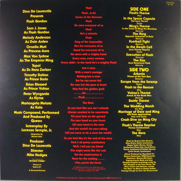 Queen – Flash Gordon (Original Soundtrack Music) LP vinyl record, image 8 of 9