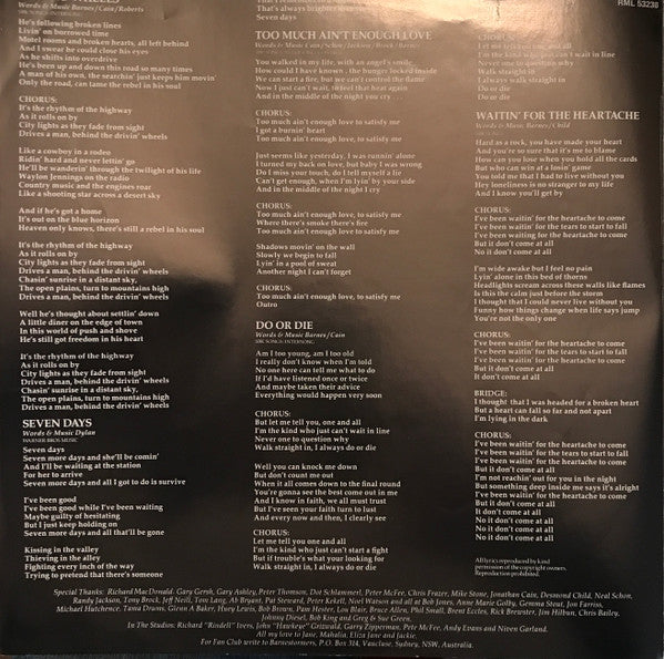 Jimmy Barnes – Freight Train Heart LP vinyl record, image 10 of 10
