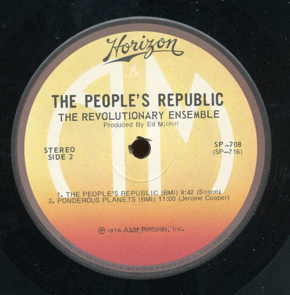 The Revolutionary Ensemble – The People's Republic LP vinyl record, image 5 of 5