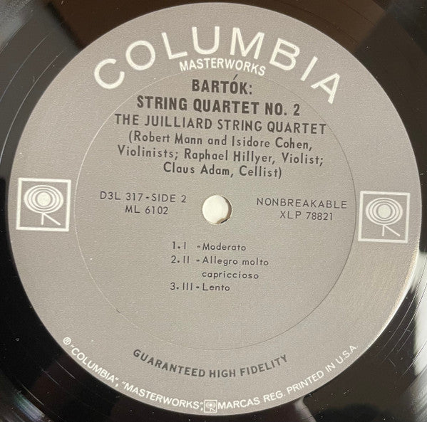 Béla Bartók, Juilliard String Quartet – The Six String Quartets (3xLP) LP vinyl record, image 5 of 9