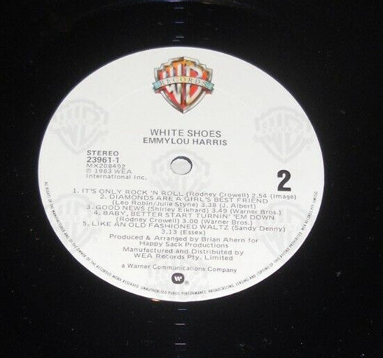 Emmylou Harris – White Shoes LP vinyl record, image 6 of 6