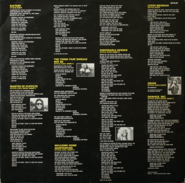 Metallica – Master Of Puppets LP vinyl record, image 5 of 8