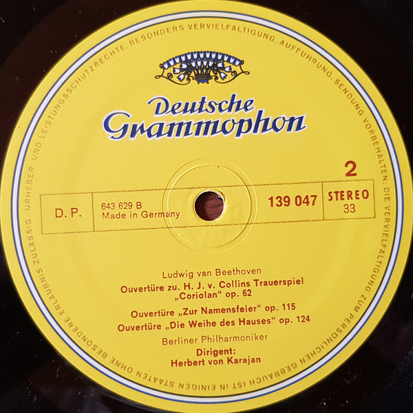 Ludwig van Beethoven, Berliner Philharmoniker, Herbert von Karajan – Sämtliche Ouvertüren · Complete Overtures (2xLP) LP vinyl record, image 8 of 8