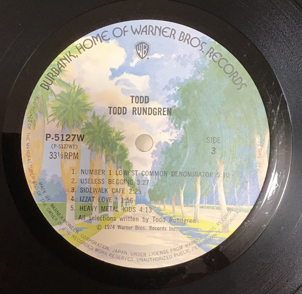 Todd Rundgren – Todd (2xLP) LP vinyl record, image 9 of 9