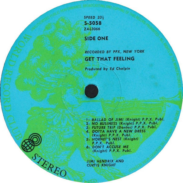 Jimi Hendrix, Curtis Knight – Get That Feeling LP vinyl record, image 3 of 8