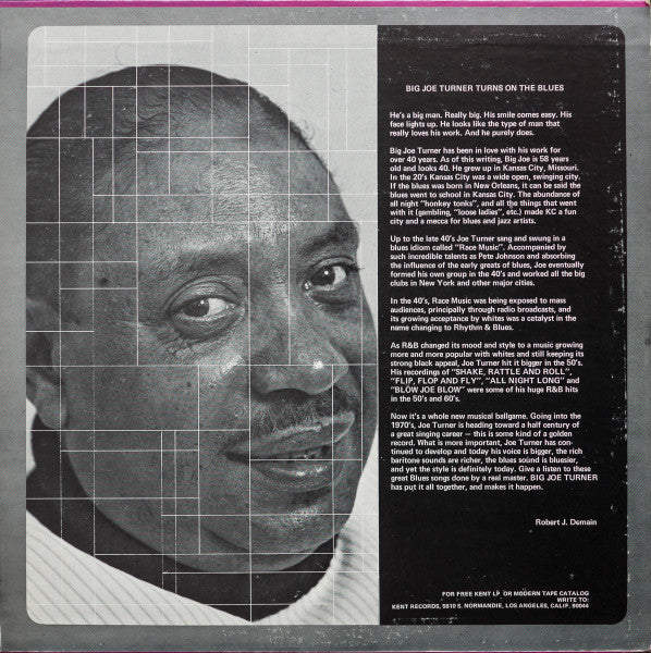 Big Joe Turner – Turns On The Blues LP vinyl record, image 3 of 6
