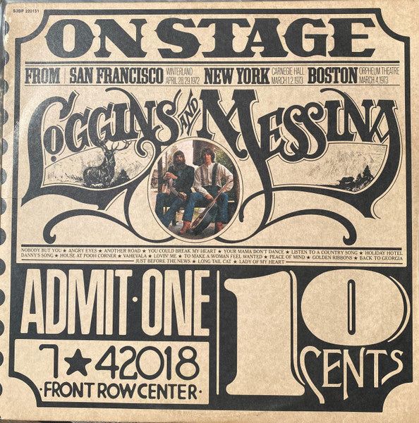 Loggins And Messina – On Stage (2xLP) LP vinyl record, image 1 of 6
