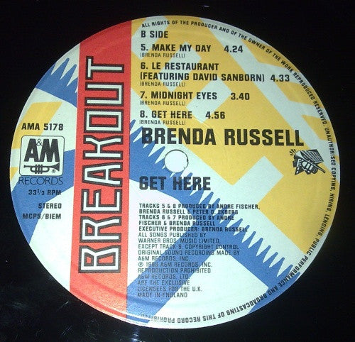 Brenda Russell – Get Here LP vinyl record, image 4 of 6