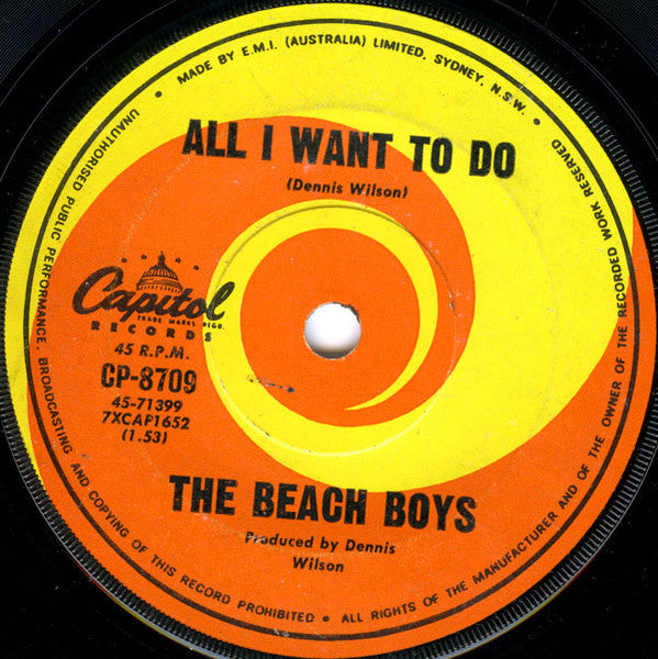 The Beach Boys – I Can Hear Music 7" vinyl record, image 2 of 3