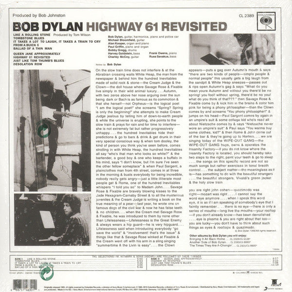Bob Dylan – Highway 61 Revisited LP vinyl record, image 2 of 4