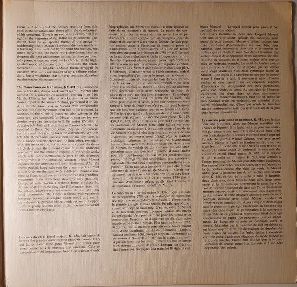 Wolfgang Amadeus Mozart, Leopold Hager, Das Mozarteum Orchester Salzburg, Karl Engel – Klavierkonzert - Piano Concertos - Concertos Pour Piano - Nr.18 KV 456 / Nr.24 KV 491 LP vinyl record, image 5 of 6