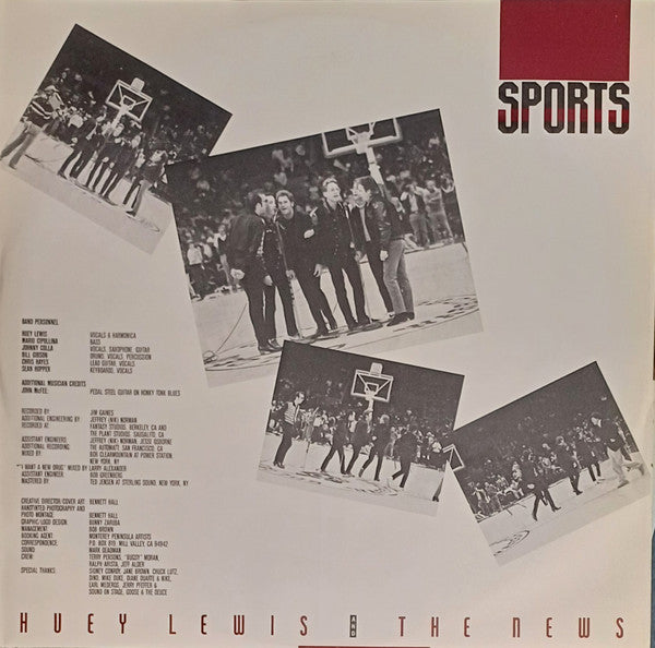 Huey Lewis & The News – Sports LP vinyl record, image 4 of 6