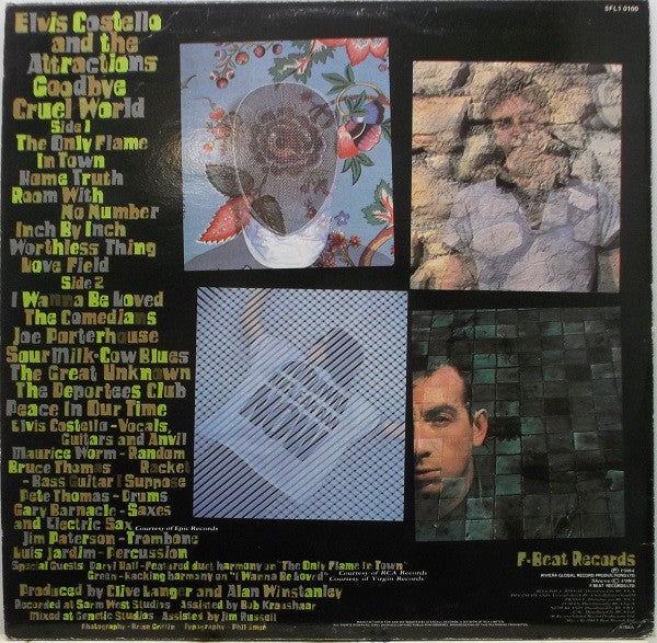 Elvis Costello & The Attractions – Goodbye Cruel World LP vinyl record, image 3 of 7