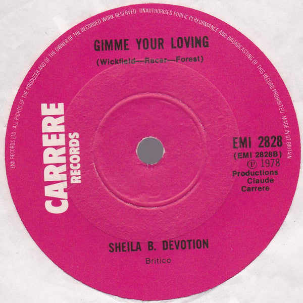Sheila & B. Devotion – You Light My Fire 7" vinyl record, image 4 of 5