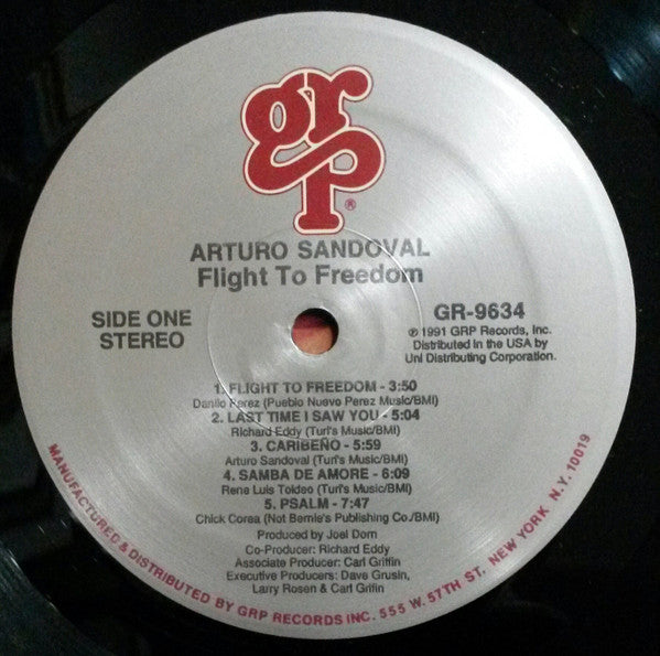 Arturo Sandoval – Flight To Freedom LP vinyl record, image 3 of 4
