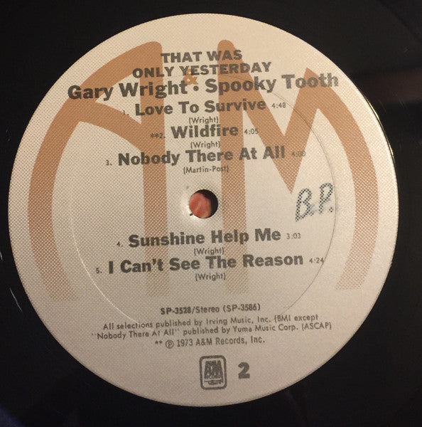 Gary Wright, Spooky Tooth – That Was Only Yesterday (2xLP) LP vinyl record, image 2 of 8