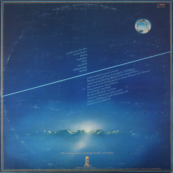 John Martyn – One World LP vinyl record, image 2 of 6