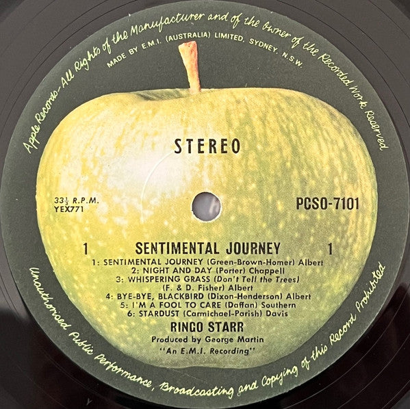 Ringo Starr – Sentimental Journey LP vinyl record, image 3 of 4