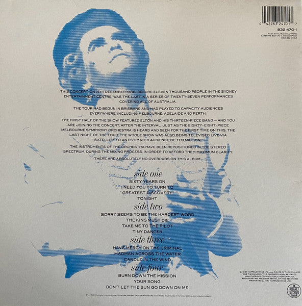 Elton John, Melbourne Symphony Orchestra – Live In Australia (2xLP) LP vinyl record, image 4 of 8