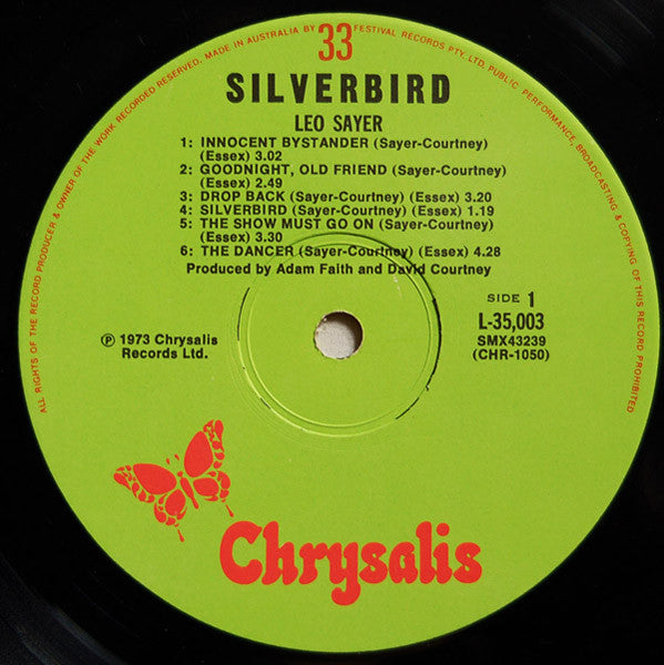 Leo Sayer – Silverbird LP vinyl record, image 3 of 4