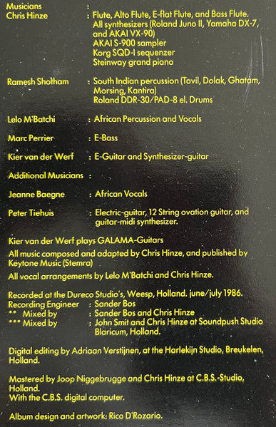 The Chris Hinze Combination – Nazali LP vinyl record, image 5 of 5