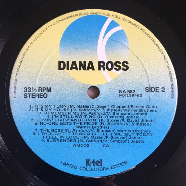 Diana Ross – Collection LP vinyl record, image 4 of 4