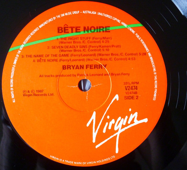 Bryan Ferry – Bête Noire LP vinyl record, image 4 of 6