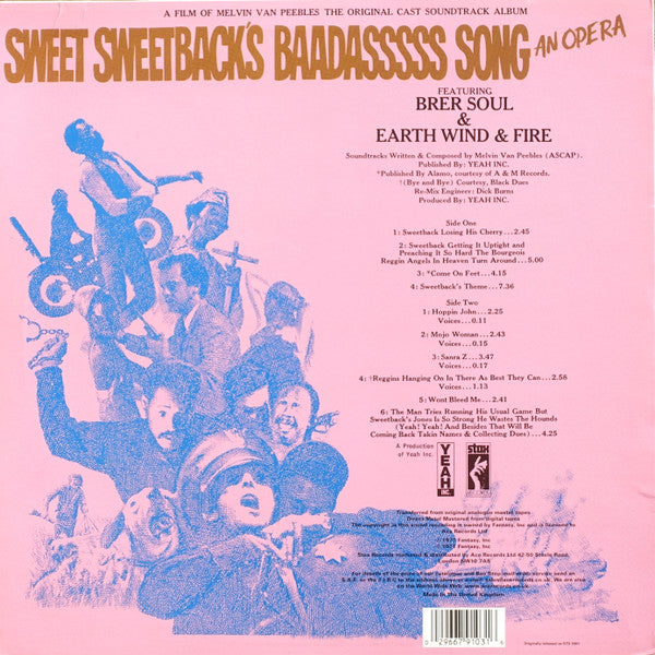 Melvin Van Peebles – Sweet Sweetback's Baadasssss Song (An Opera) LP vinyl record, image 2 of 6