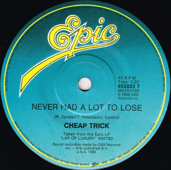 Cheap Trick – Don't Be Cruel 7" vinyl record, image 4 of 4