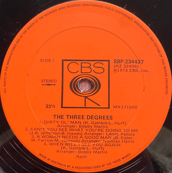 The Three Degrees – The Three Degrees LP vinyl record, image 6 of 7