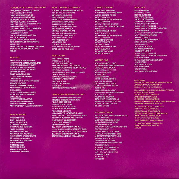 Darren Sylvester – Off By Heart LP vinyl record, image 6 of 7