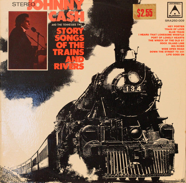 Johnny Cash & The Tennessee Two – Story Songs Of The Trains And Rivers LP vinyl record, image 1 of 4