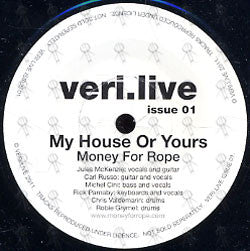 Money For Rope, Anna Salen – My House Or Yours / Vehicles (veri.live - Issue 1) 7" vinyl record, image 1 of 4