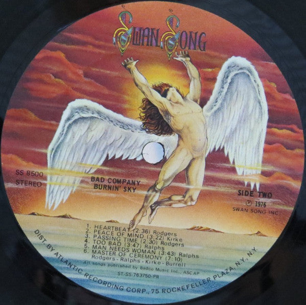 Bad Company – Burnin' Sky LP vinyl record, image 6 of 8