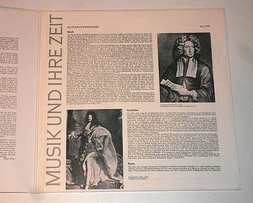 Frans Brüggen, Nikolaus Harnoncourt, Gustav Leonhardt – Blockflötenmusik Auf Originalinstrumenten = Recorder Music With Original Instruments Vol. 1 LP vinyl record, image 3 of 4