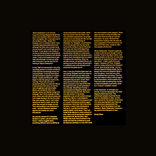 Depeche Mode – Black Celebration LP vinyl record, image 2 of 6