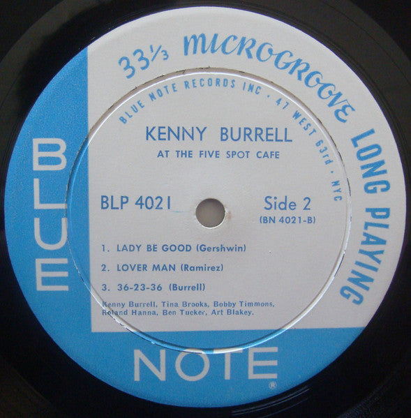 Kenny Burrell, Art Blakey – On View At The Five Spot Cafe LP vinyl record, image 4 of 4