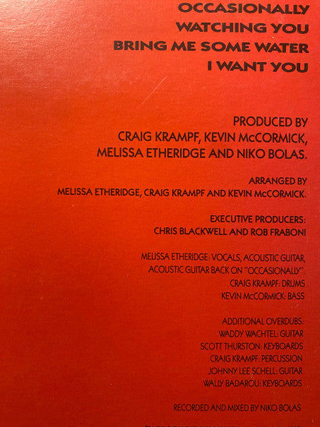 Melissa Etheridge – Melissa Etheridge LP vinyl record, image 6 of 7