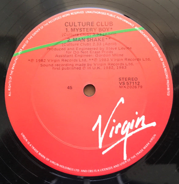 Culture Club – Church Of The Poison Mind 12" vinyl record, image 4 of 4