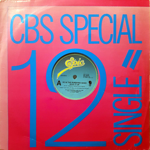 KC & The Sunshine Band – Give It Up 12" vinyl record, image 3 of 3