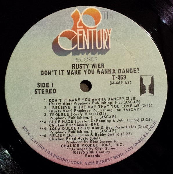 Rusty Wier – Don't It Make You Wanna Dance? LP vinyl record, image 3 of 6