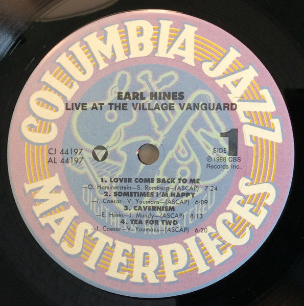 Earl Hines – Live At The Village Vanguard LP vinyl record, image 3 of 4