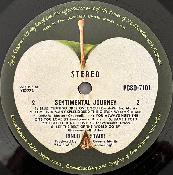 Ringo Starr – Sentimental Journey LP vinyl record, image 4 of 4