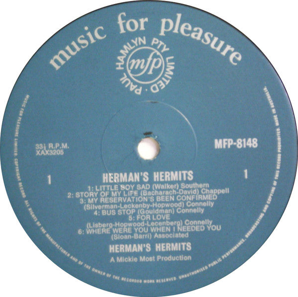 Herman's Hermits – Herman's Hermits LP vinyl record, image 3 of 6