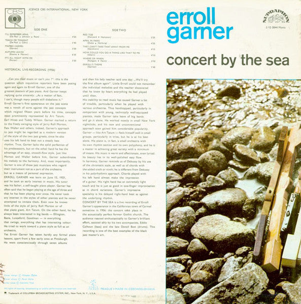 Erroll Garner – Concert By The Sea LP vinyl record, image 2 of 4