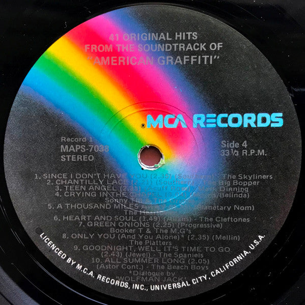 Various – 41 Original Hits From The Sound Track Of American Graffiti (2xLP) LP vinyl record, image 7 of 7