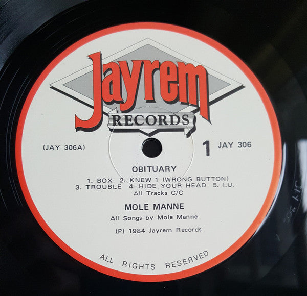 Mole Manne – Obituary LP vinyl record, image 3 of 4